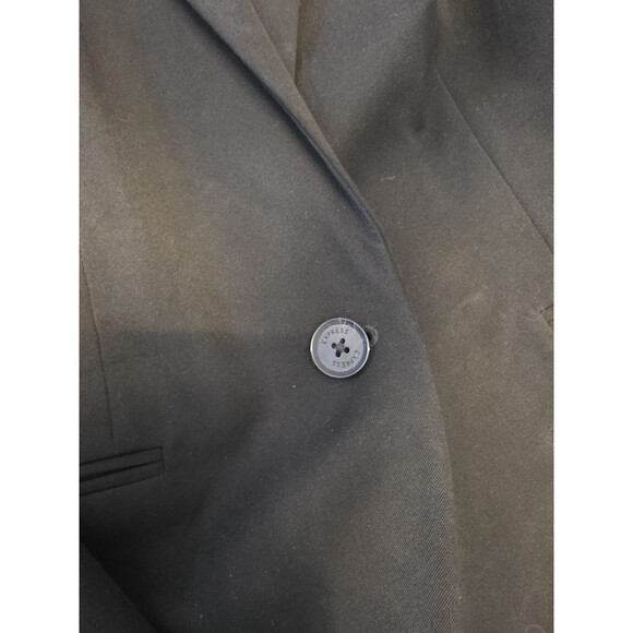 Express Blazer Women 12 Black 1 Button Suit Jacket Business Career - Picture 5 of 9
